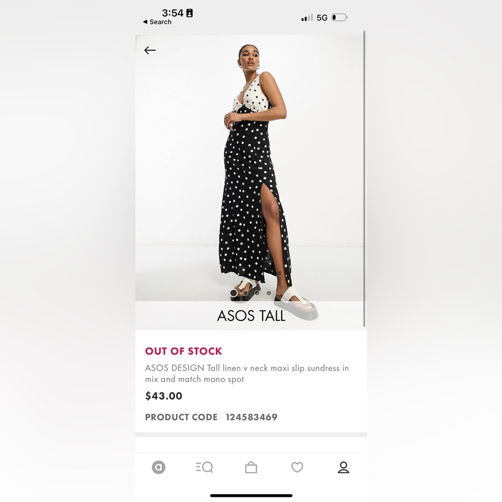 Summer black and white polka dot maxi dress